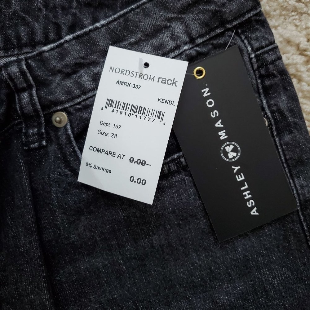Black Ashley Mason Lace Knee Distress Kendal Jeans - Picture 9 of 13